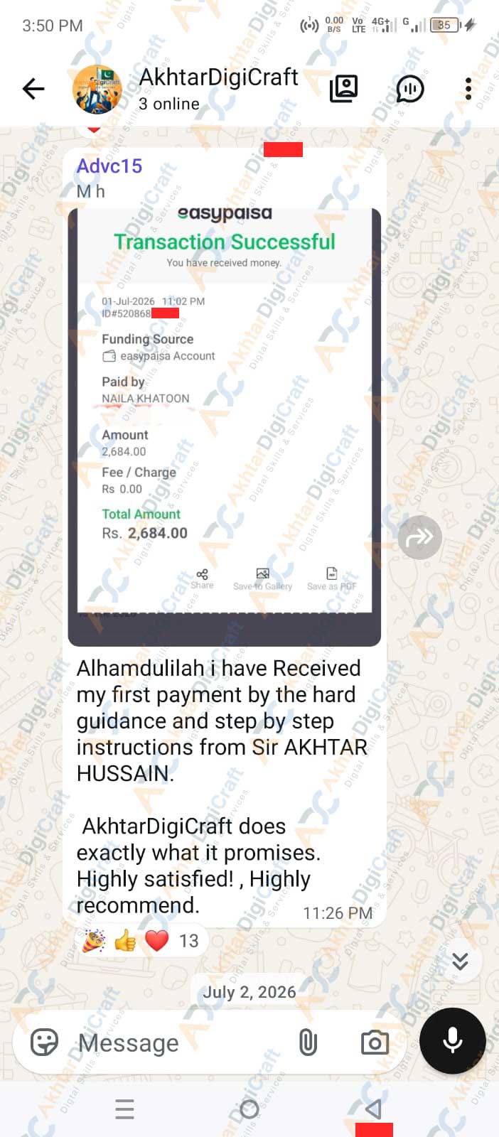 Payment Proof