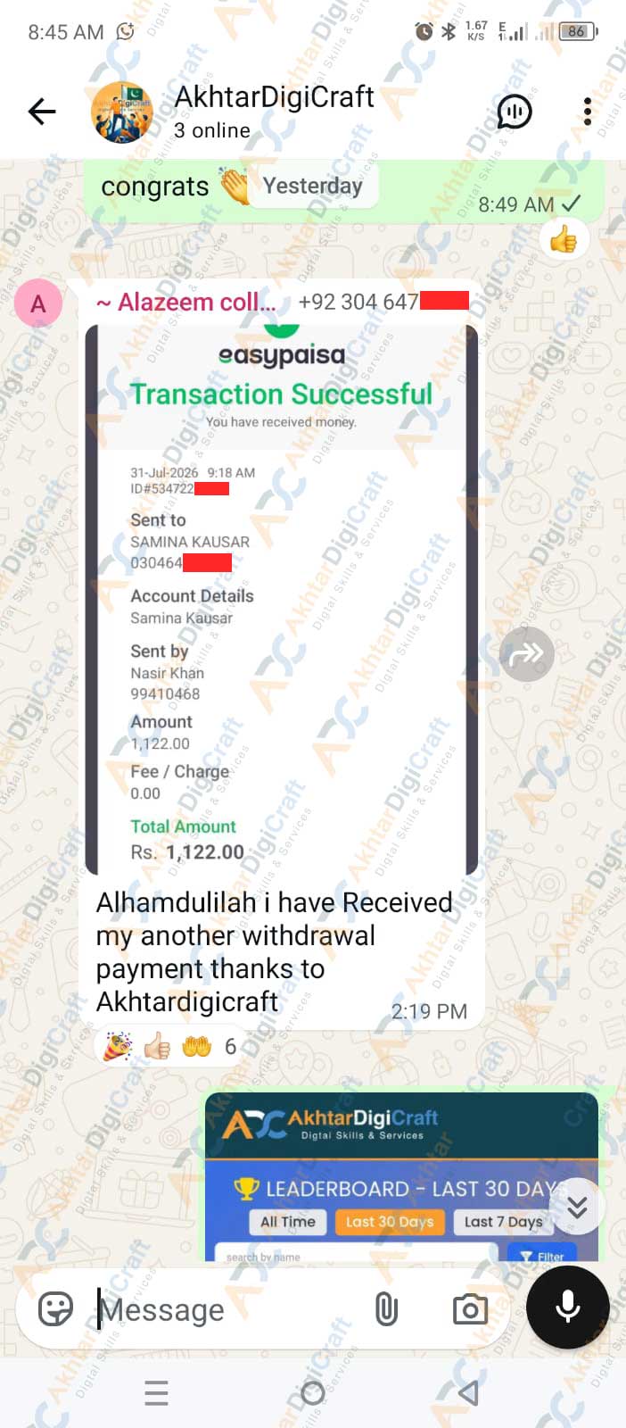 Payment Proof