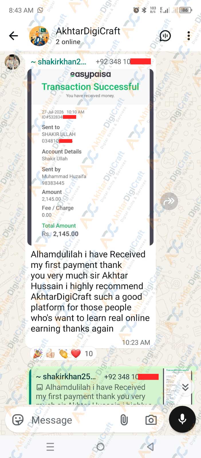 Payment Proof