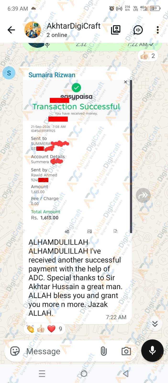 Payment Proof