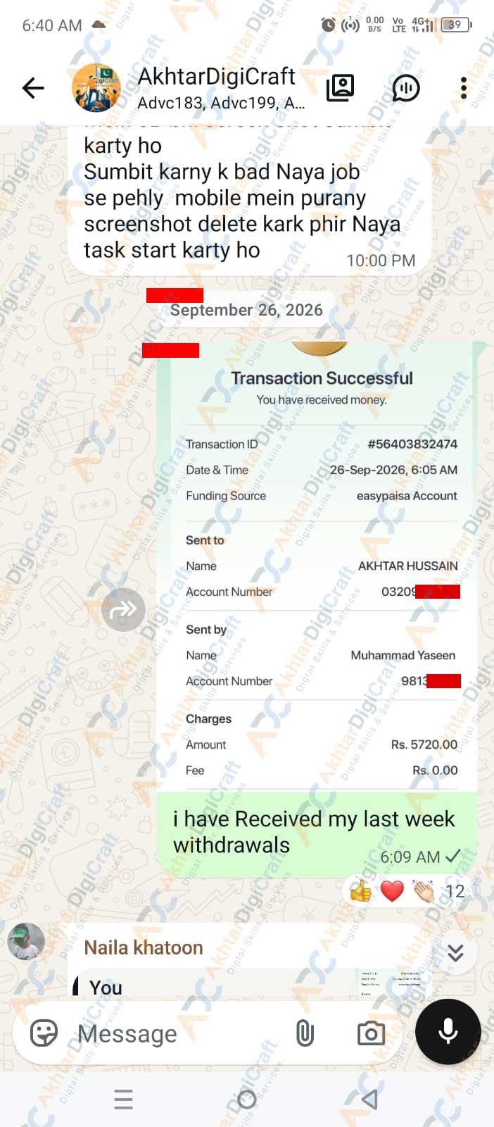 Payment Proof