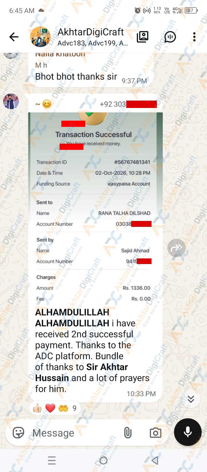 Payment Proof