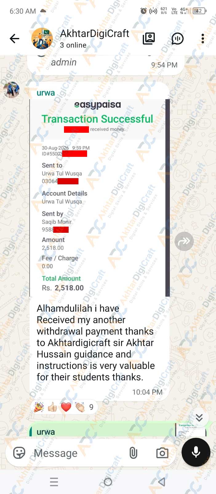 Payment Proof